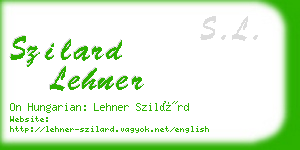 szilard lehner business card